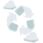 Wolke + Recycling-Symbol