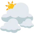 Wolke + Sonne hinter Wolke