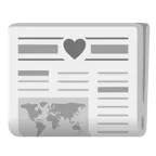 palo de corazones + periódico