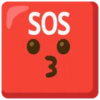pulsante SOS + faccina che bacia