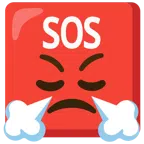 pulsante SOS + faccina che sbuffa