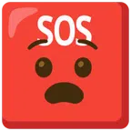 pulsante SOS + faccina angosciata