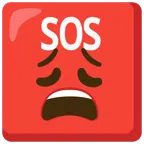 pulsante SOS + faccina esausta