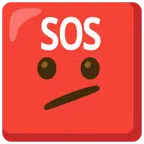 pulsante SOS + faccina perplessa
