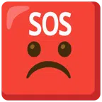 pulsante SOS + faccina imbronciata
