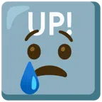 nút UP! + mặt khóc