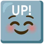 위로 버튼 + 웃는 얼굴