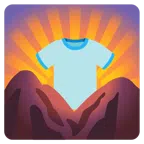 Sonnenaufgang über Bergen + T-Shirt