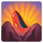 Sonnenaufgang über Bergen + Stöckelschuh