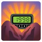 Sonnenaufgang über Bergen + Pager