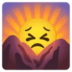 Sonnenaufgang über Bergen + entschlossenes Gesicht