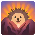 Sonnenaufgang über Bergen + Igel