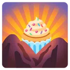 Sonnenaufgang über Bergen + Cupcake
