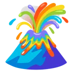 Vulkan + Regenbogen