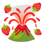 Vulkan + Erdbeere