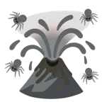Vulkan + Spinne