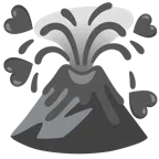 Vulkan + schwarzes Herz