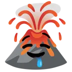 Vulkan + sabberndes Gesicht