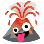 Vulkan + irres Gesicht