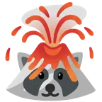 Vulkan + Waschbär