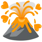Vulkan + oranges Herz