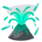 Vulkan + Reagenzglas