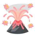 Vulkan + Lotusblüte