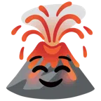 Vulkan + lächelndes Gesicht