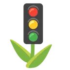 Tulpe + vertikale Verkehrsampel