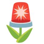 Tulpe + Polizeilicht