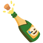 แชมเปญ + ยิ้มเหงื่อตก