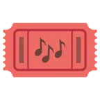 biglietto d’ingresso + note musicali