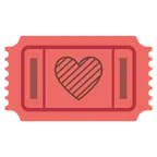 biglietto d’ingresso + cuore viola