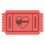 biglietto d’ingresso + cuore con fiocco