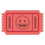 biglietto d’ingresso + faccina con un gran sorriso