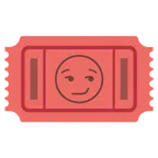 biglietto d’ingresso + faccina con sorrisetto