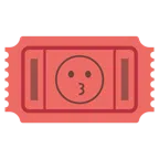 biglietto d’ingresso + faccina che bacia