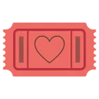 biglietto d’ingresso + cuore bianco