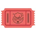 biglietto d’ingresso + testa che esplode