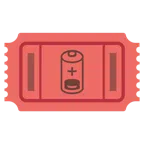 biglietto d’ingresso + batteria scarica