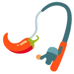 canna da pesca + peperoncino