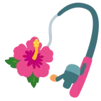 canna da pesca + ibisco