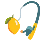 canna da pesca + limone