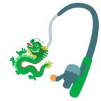 canna da pesca + drago