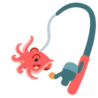 canna da pesca + polpo
