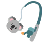 canna da pesca + koala