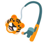 canna da pesca + muso di tigre