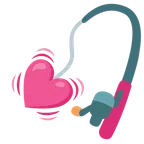 canna da pesca + cuore che batte