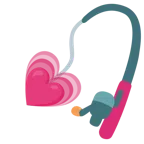 canna da pesca + cuore che cresce