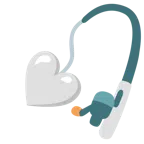 canna da pesca + cuore bianco